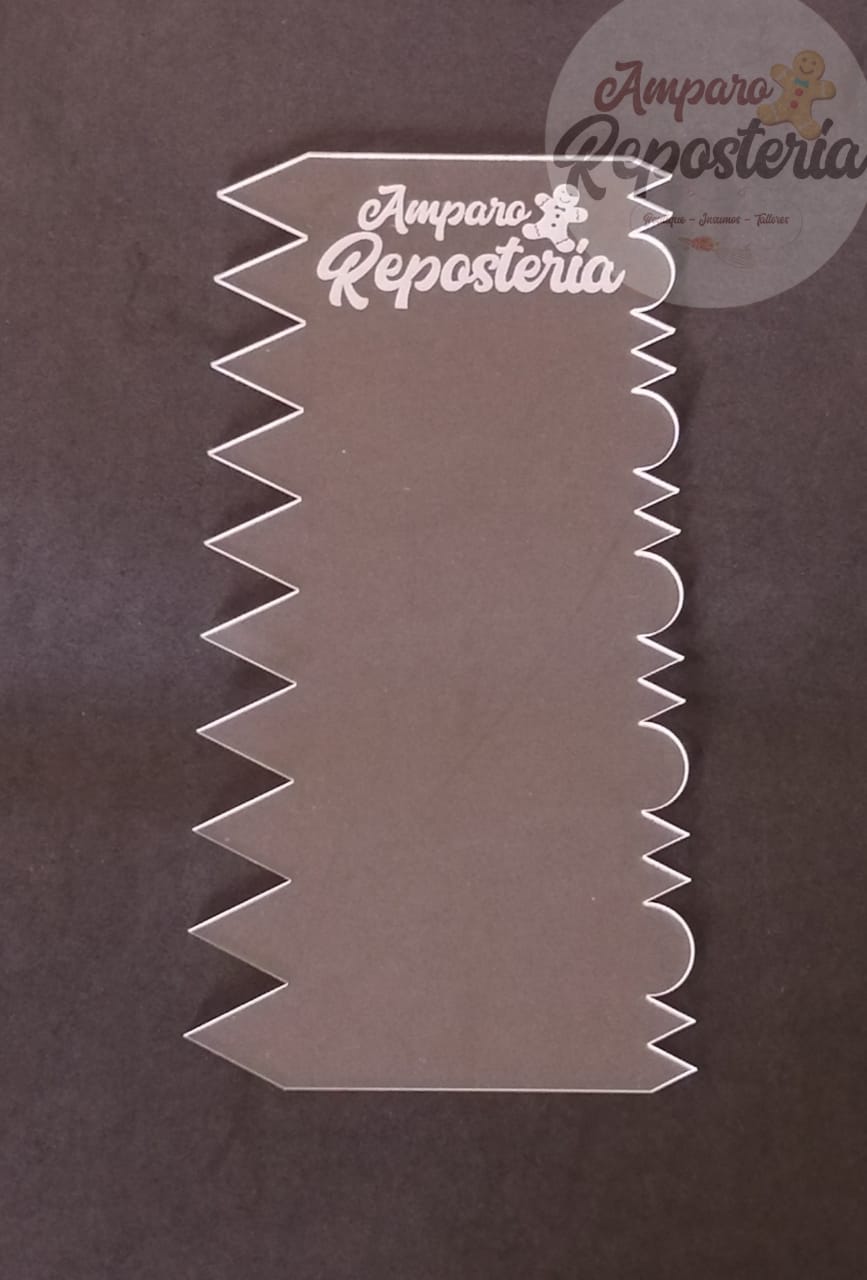 Scraper diseño striped cake N°11