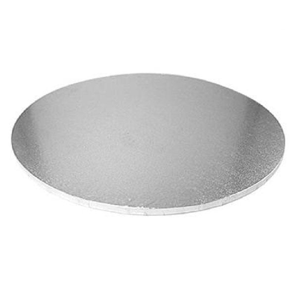 Base de madera 30 cm plateada 5 unidades