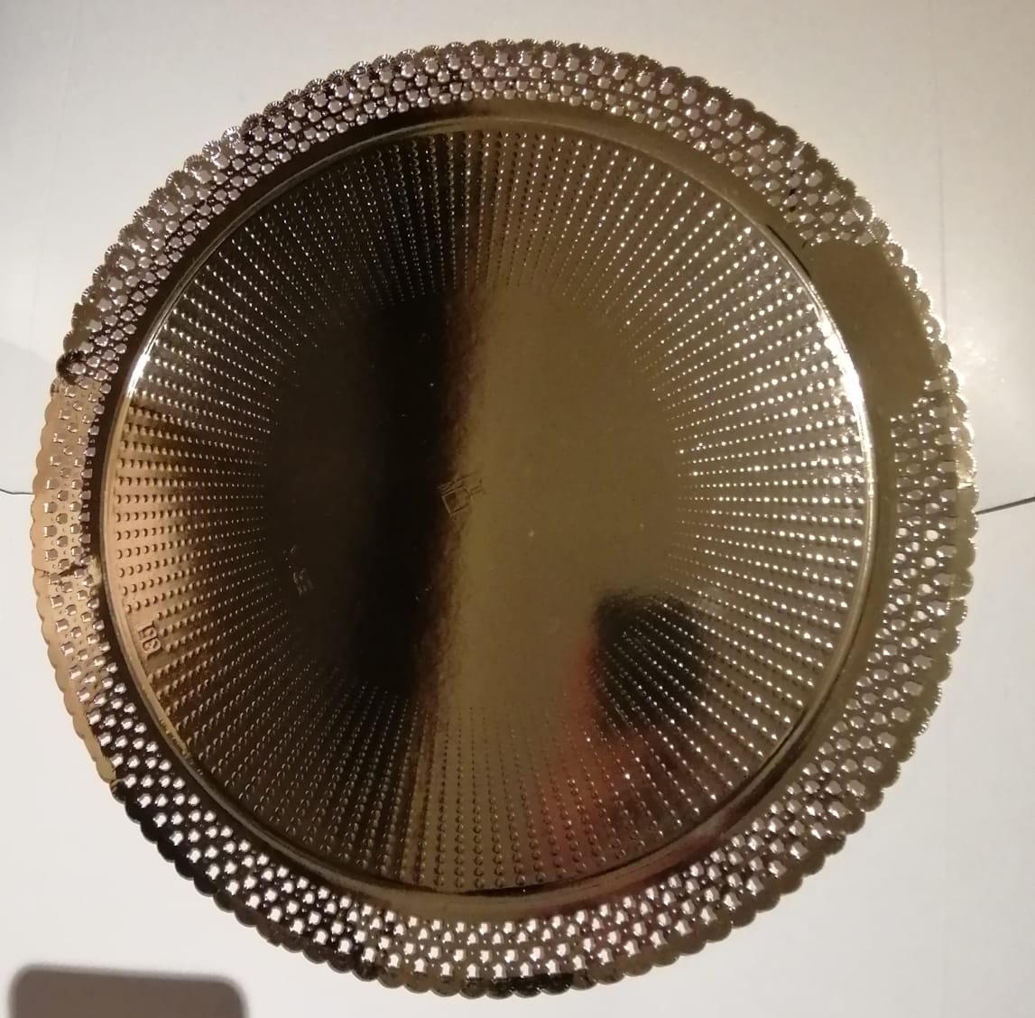 Plato Carton Blonda Dorado 35 cm