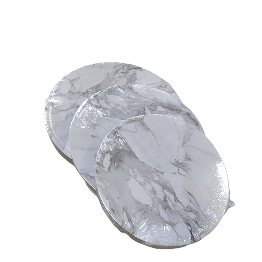 Base de carton marmoleada 30 cm 10 unidades