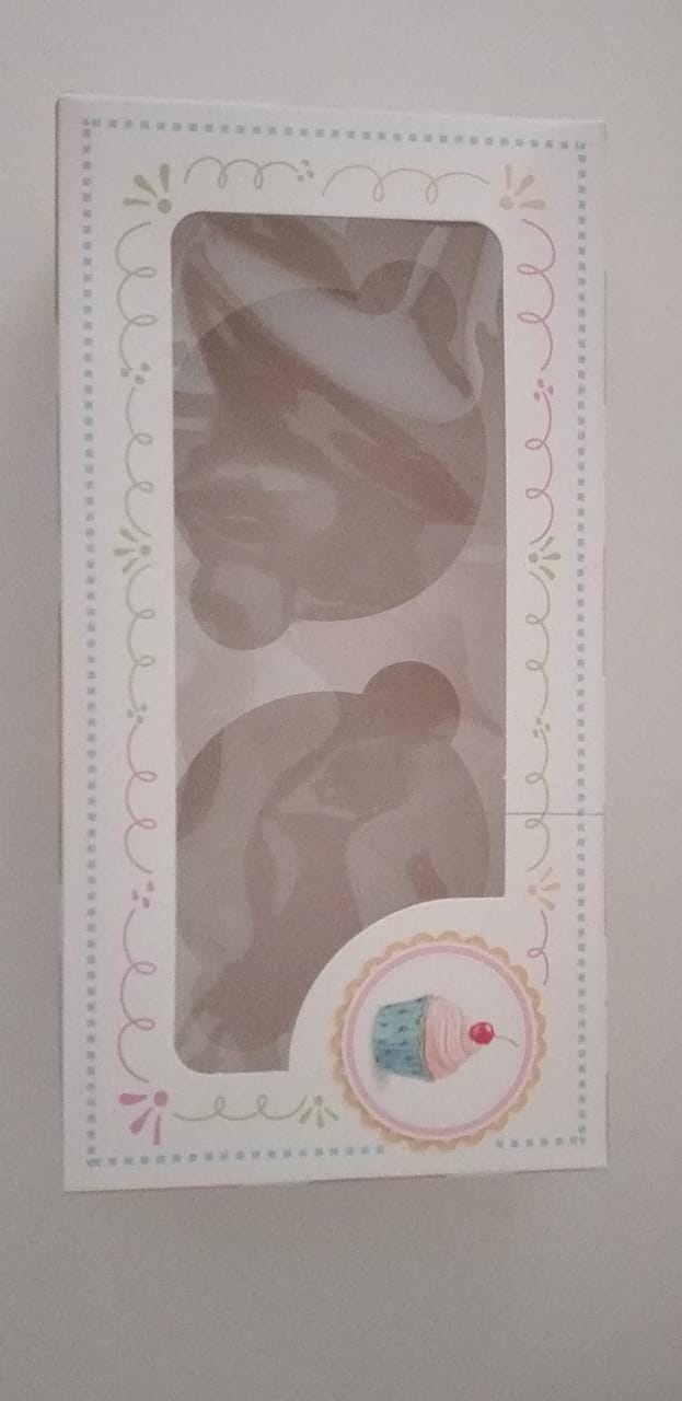 Caja cupcake 2 cavidades diseño