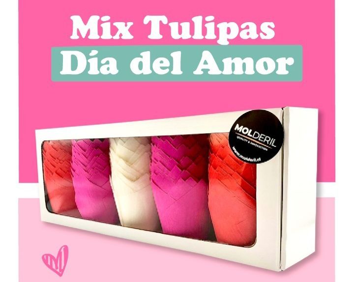 Tulipas de Papel Set 250 unidades San Valentin
