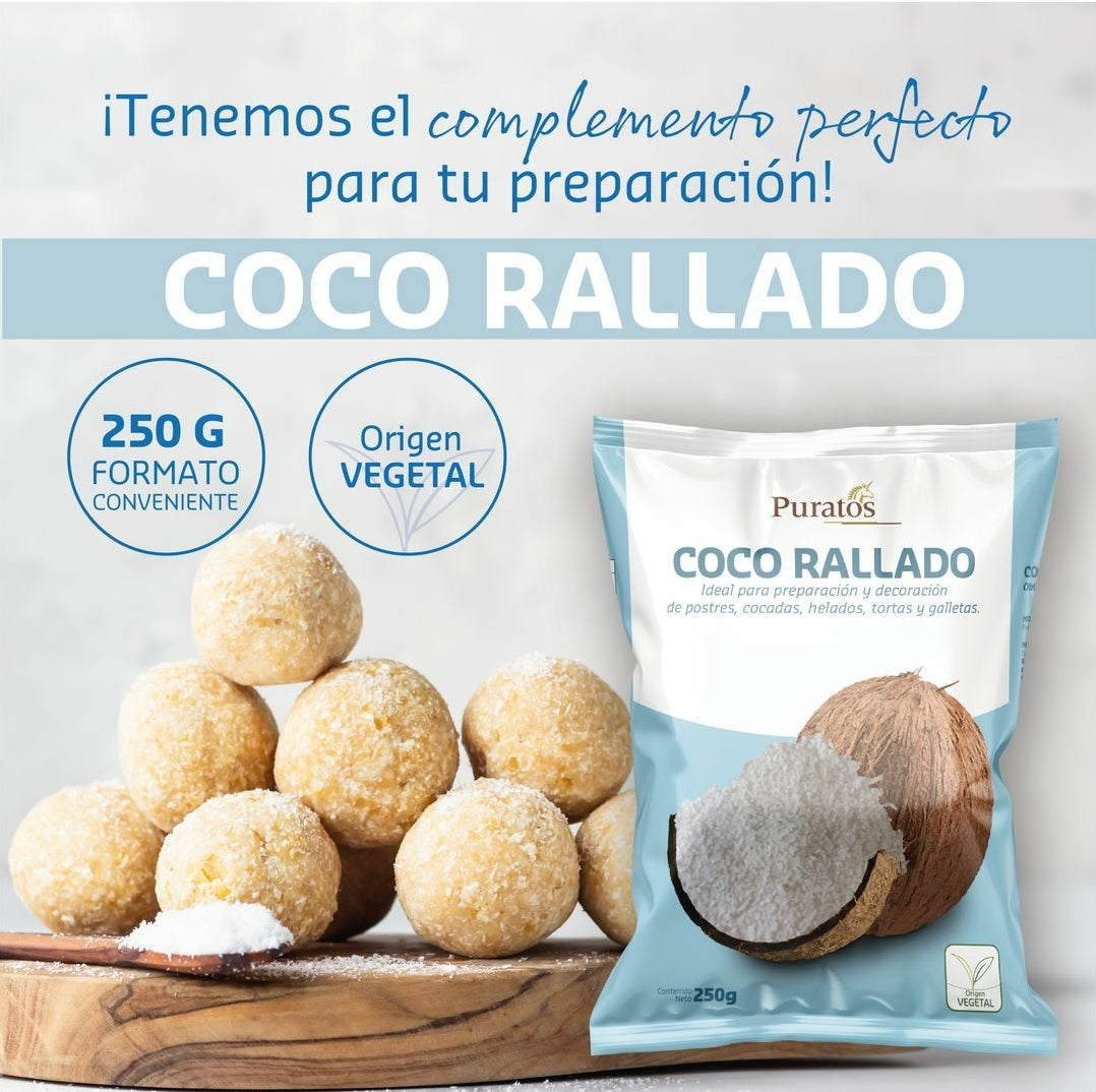 Coco Rallado Blanco Puratos 250 gr.