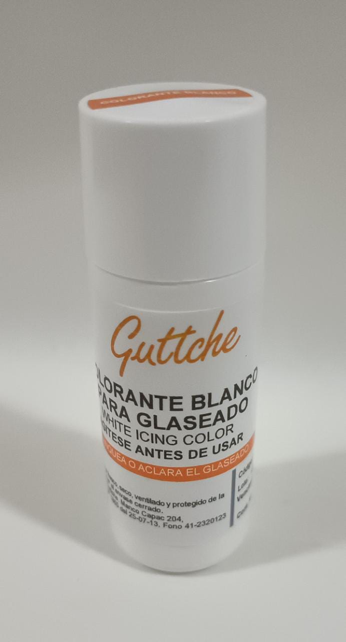 Colorante blanco para glaseado guttche 20 gr.