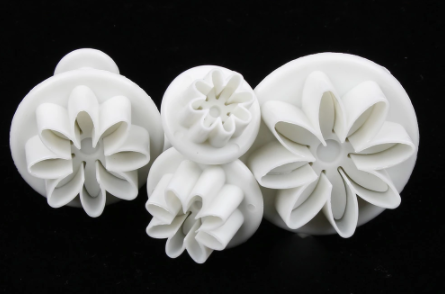 Cortador flor con expulsor 4 piezas