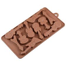 Molde silicona para chocolate guitarras
