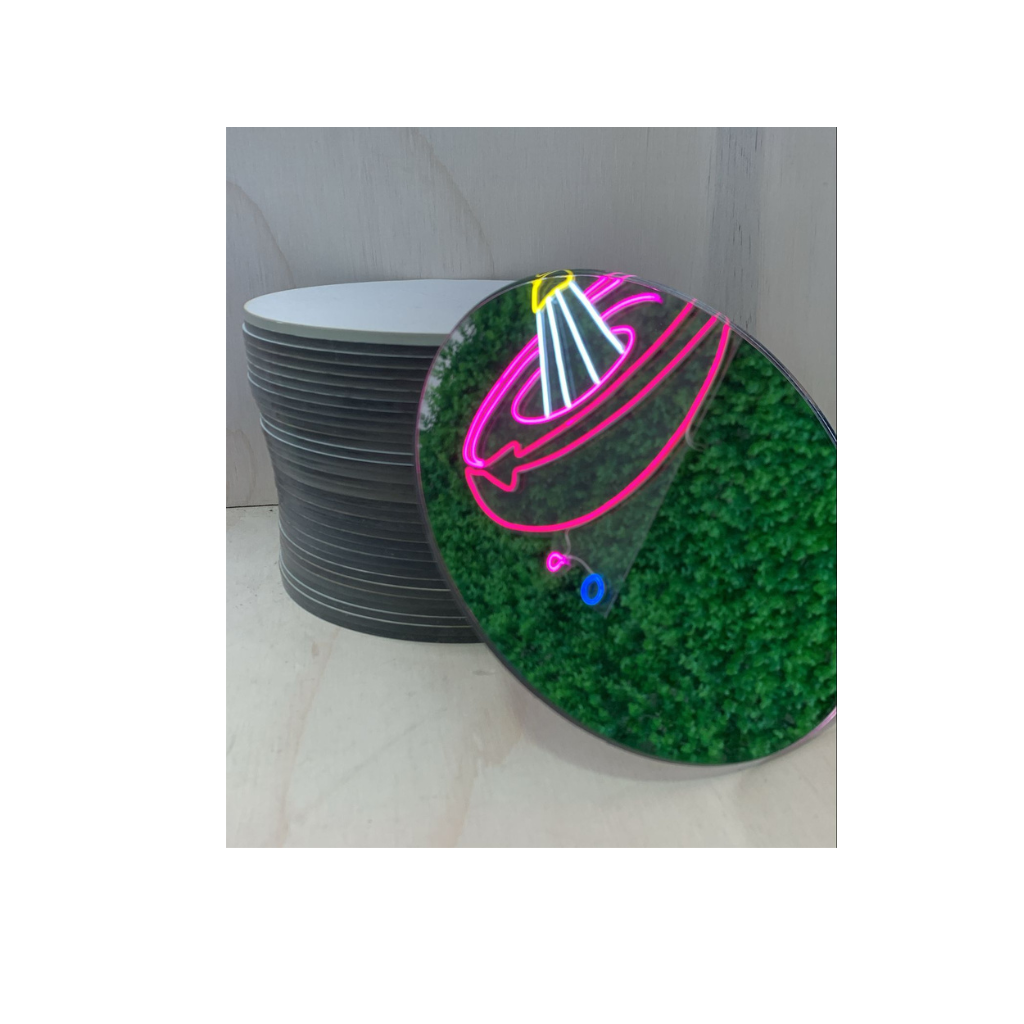 Disco acrilico espejo 15 cm unidad