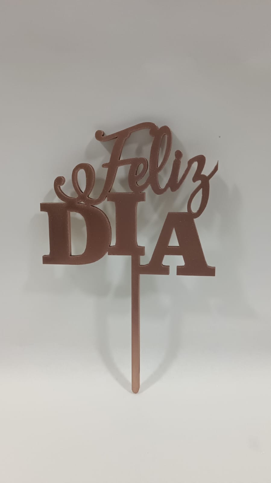 Cake topper feliz dia cobre mdf