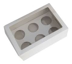Caja para cupcake x6 – 6 pcs blanca