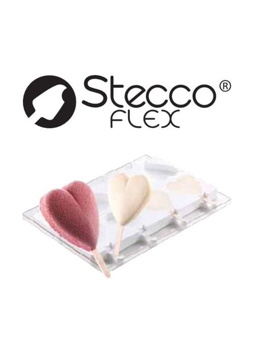 Molde helado corazon silikomart 8 cavidades