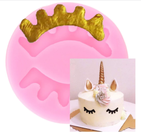 Molde silicona pestañas unicornio