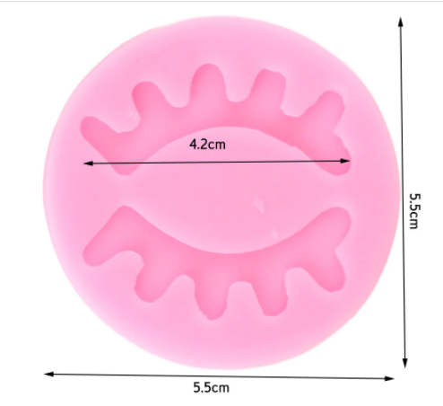 Molde silicona pestañas unicornio