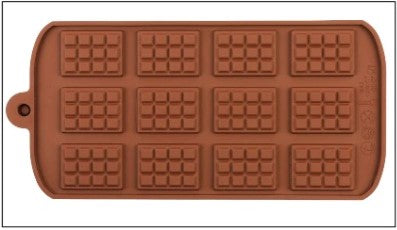 Molde silicona para chocolate mini barra tabletas