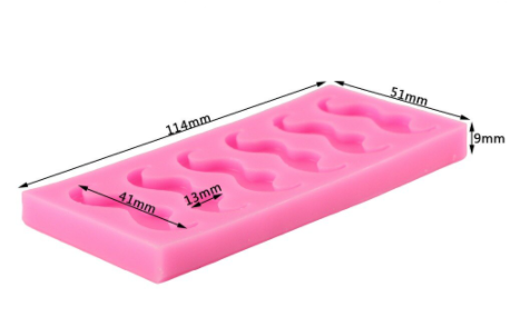 Molde silicona bigotes