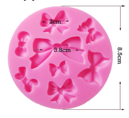Molde silicona lazos