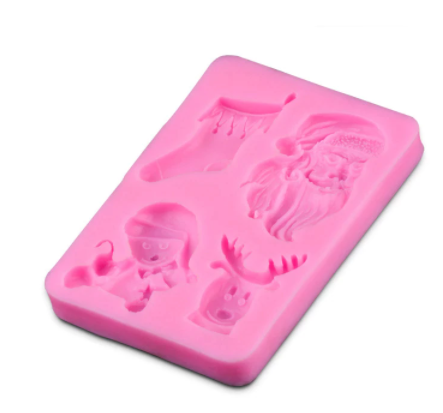 Molde silicona decoraciones navidad