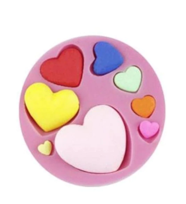 Molde de Silicona Corazones