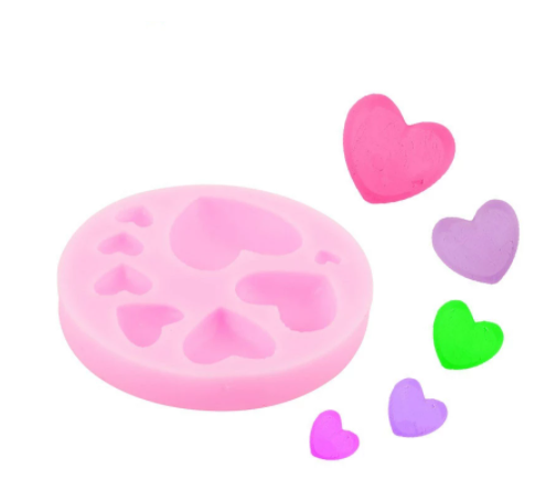 Molde de Silicona Corazones