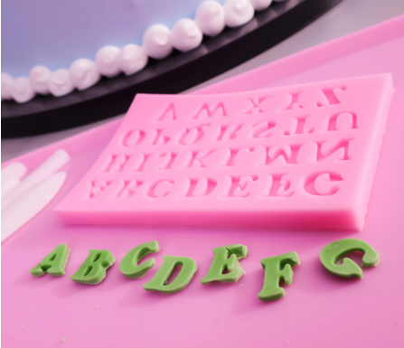 Molde Silicona Abecedario Mayusculas