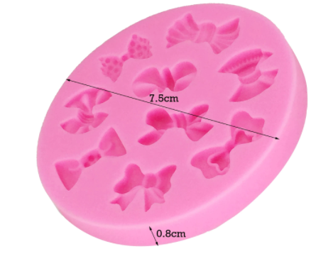 Molde silicona mini lazos