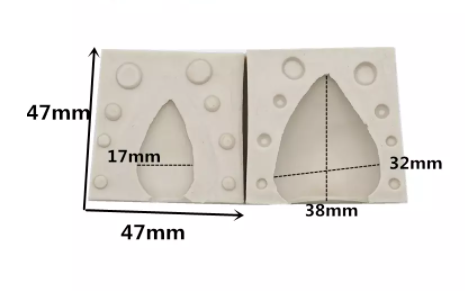 Molde silicona orejas unicornio