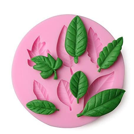 Molde Silicona Hojas