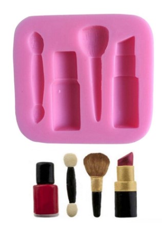 Molde silicona maquillaje