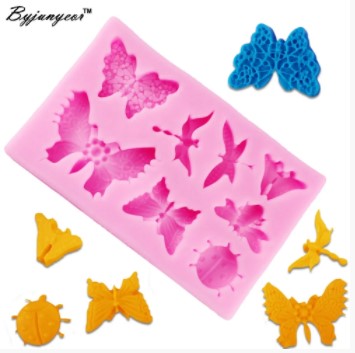 Molde silicona mariposas