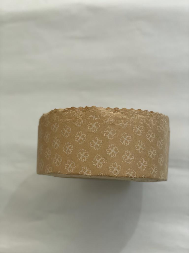 Molde pan de pascua de cartón corrugado papel 16x6 3/4Kg 10 unidades navidad