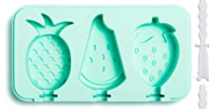 Molde de silicona para helado diseños frutos  tropicales