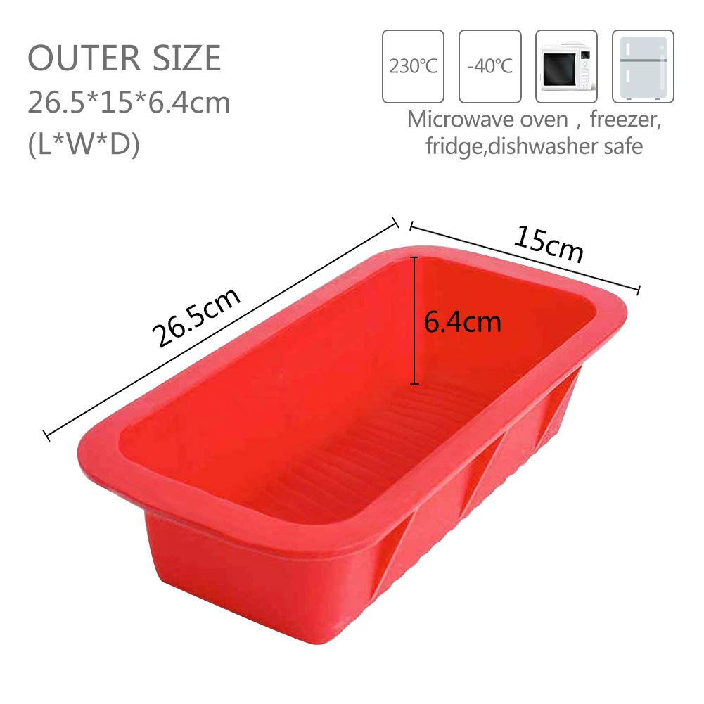 Molde de silicona rectangular