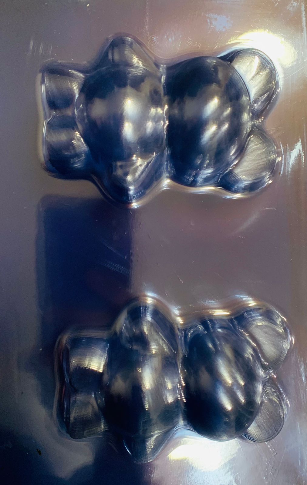 Molde Acetato oso mediano 2 cavidades