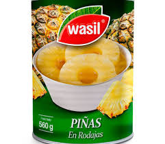 Piña rodaja wasil 560 gr.