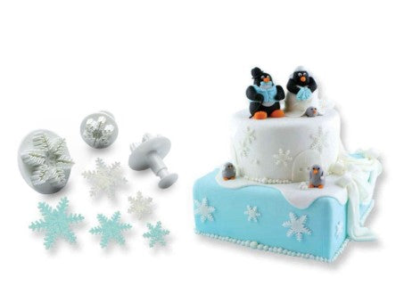 Cortador con Expulsor  copos de nieve 3piezas