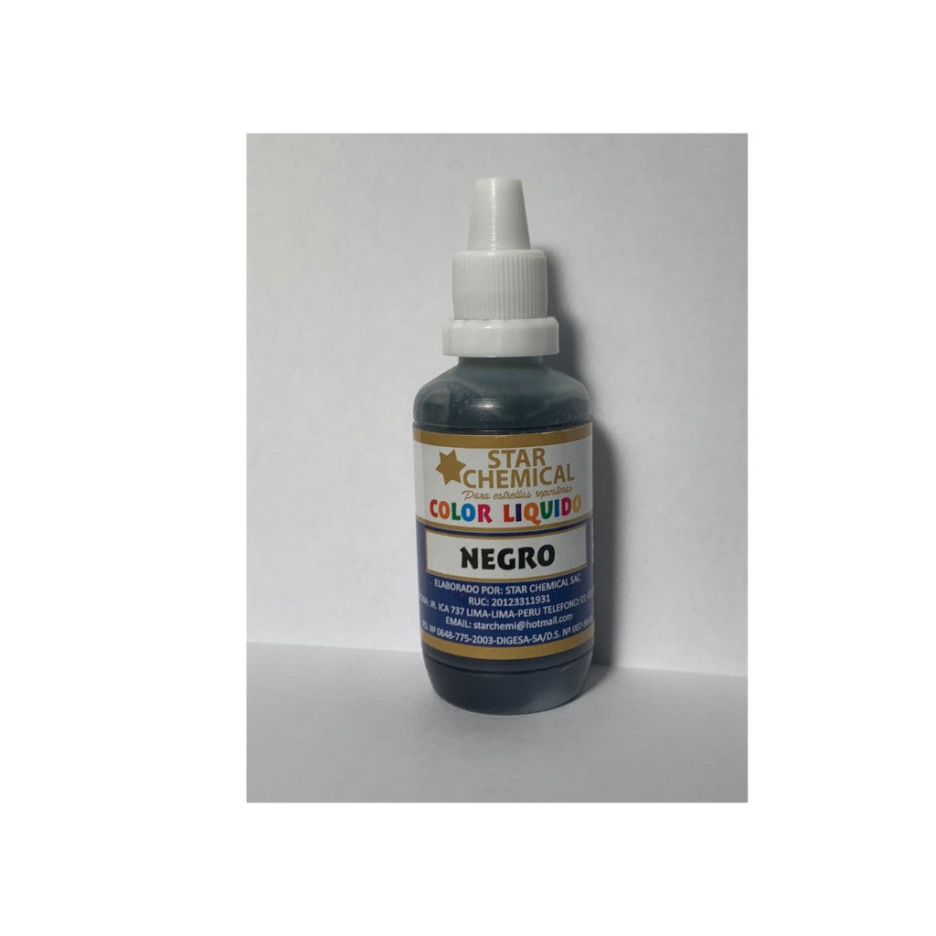 Colorante liquido Negro para aerografo 30 ml star chemical