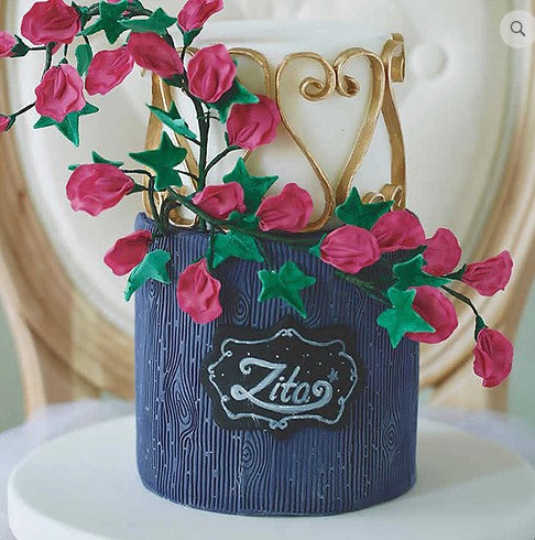 Marcador Con Diseño Textura Madera